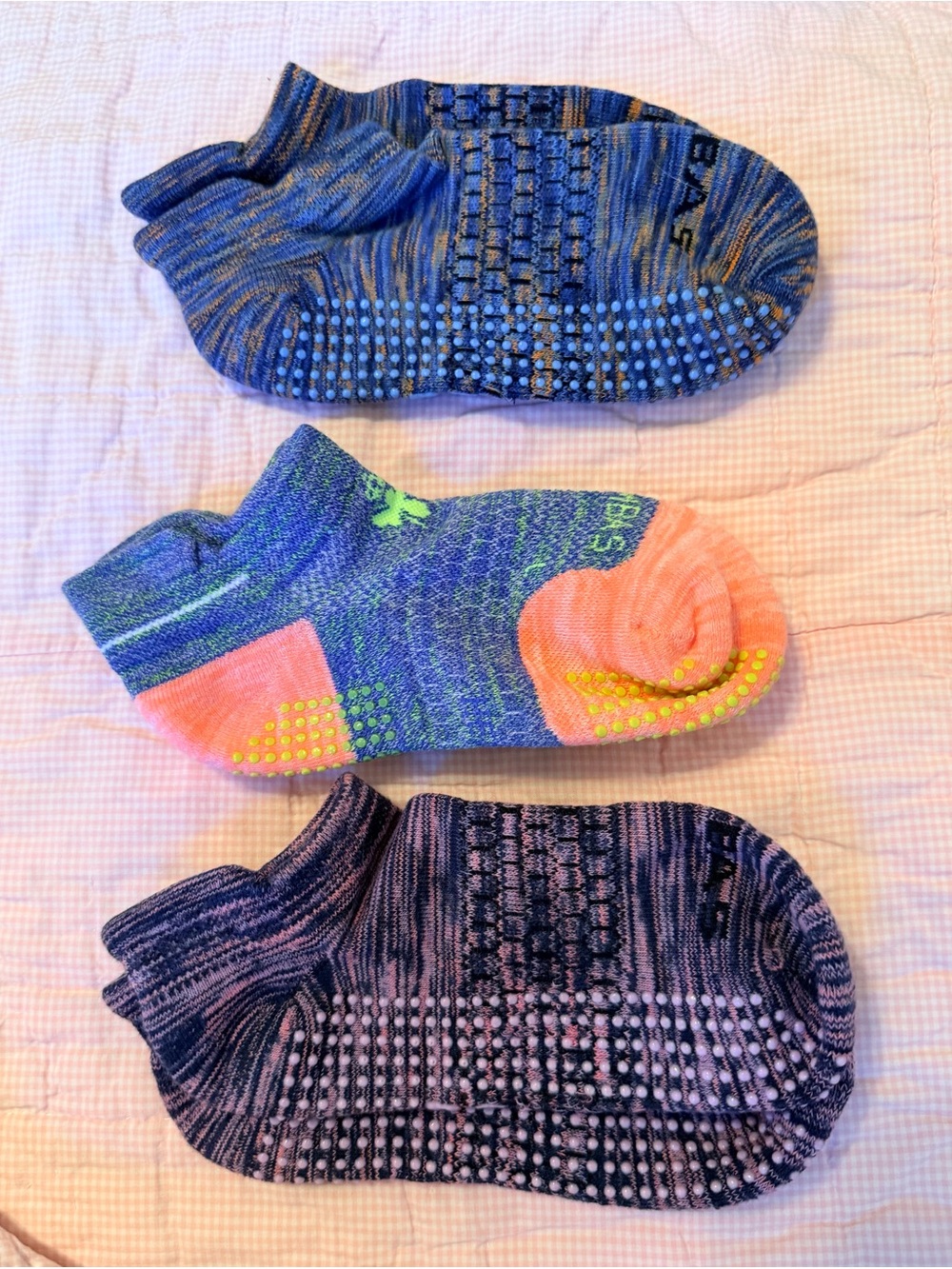 BOMBAS Ankle Gripper Hex-tech Socks - 3-pair Bundle SMALL NWOT
